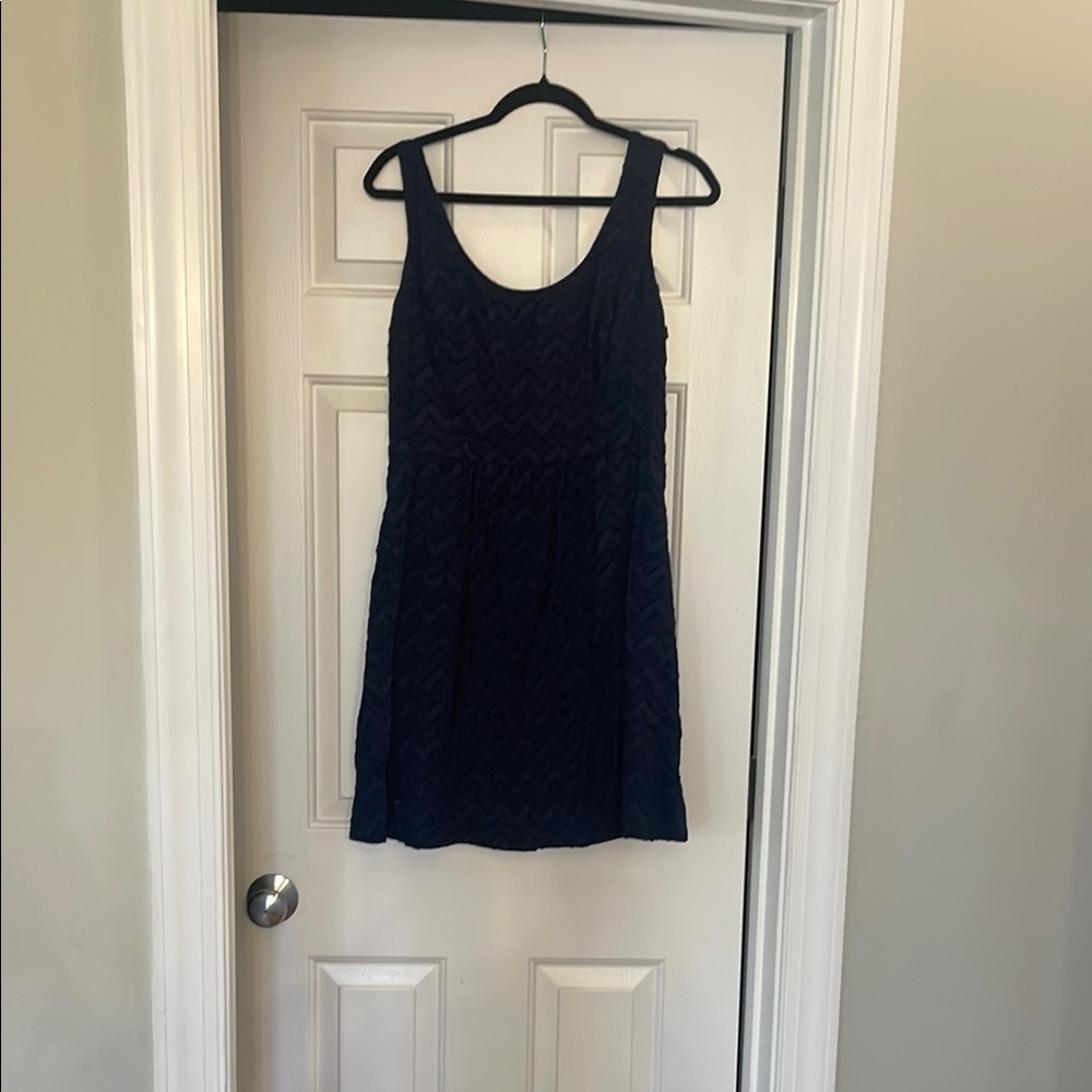 Vineyard Vines Blue Ribbed Sheath Mini Dress